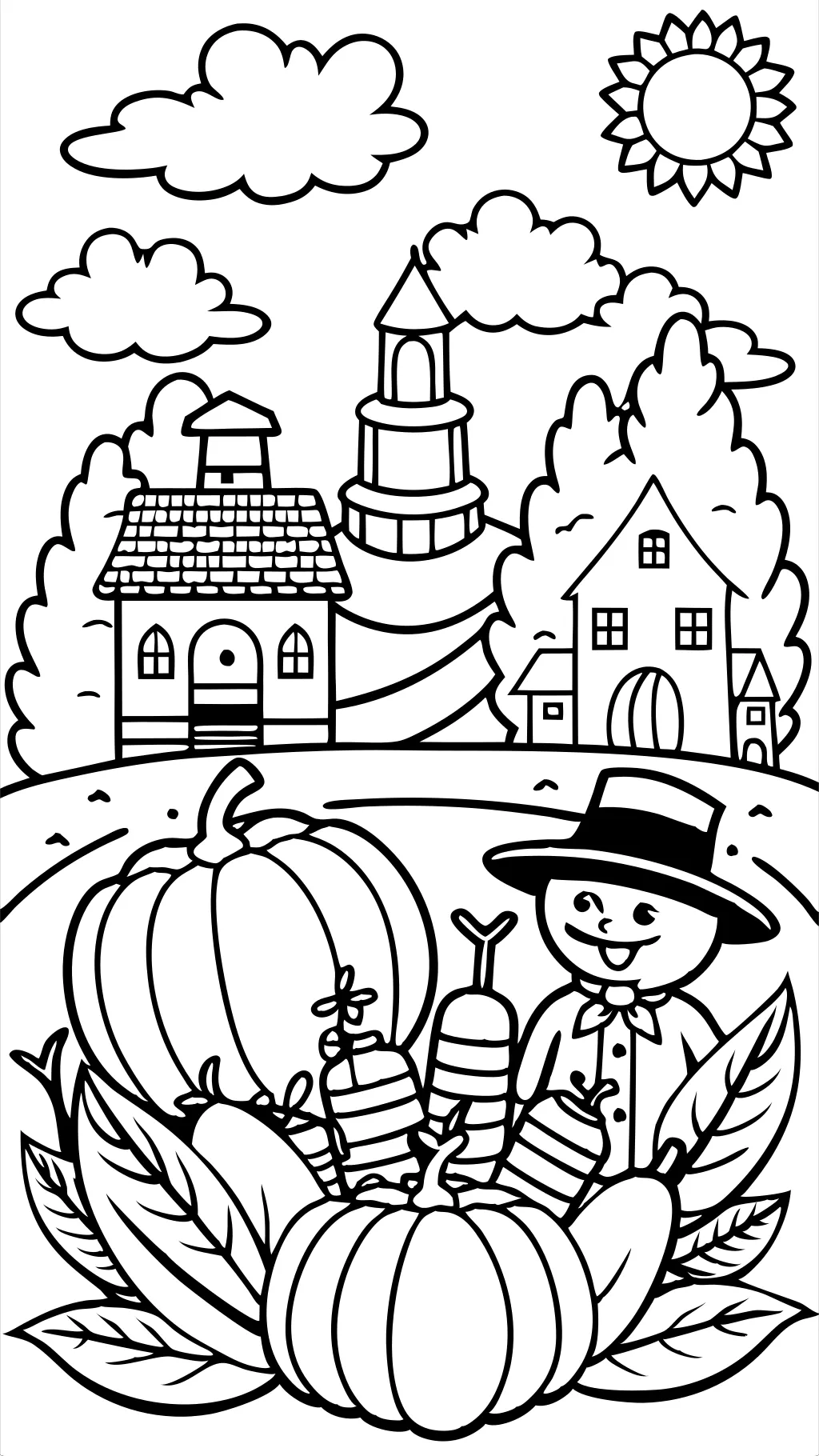 pilgrims coloring pages